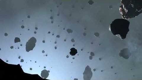 asteroid field in blender