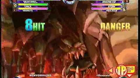 MvC2 Online (360): Josh 360 (Row) vs Brett (MSP) 16 .:1.5.10:.