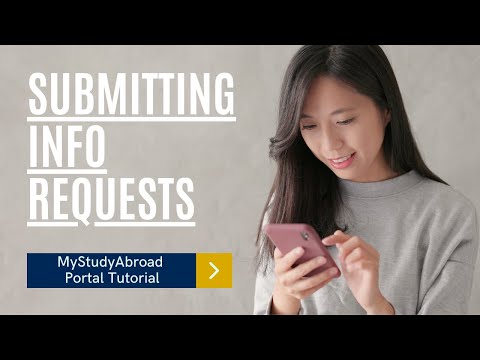 How to Submit an Info Request in the MyStudyAbroad Portal