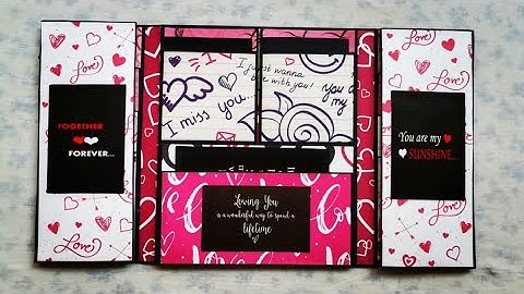 Gatefold Foto Folio | Birthday Gift Idea | Gift for love | Scrapbook Ideas