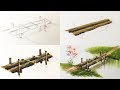 How to Paint Wooden Bridge with Acrylic - PART 1