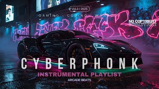 Cyberpunk Phonk Instrumental Mixtape | Vol 2 | Dark & Energetic Futuristic Beats (No Copyright)
