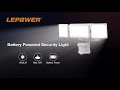 Battery operated motion sensor security light 1500lm  lepower