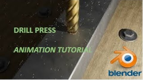 Blender Tutorial || Making of the Drill Press Animation