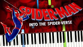 Spider-Man Into the Spider-Verse - Theme Song (Sunflower) Piano Cover (Sheet Music + midi) Synthesia