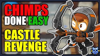 CHIMPS on CASTLE REVENGE | Easy Strategy for Black Border | BTD6