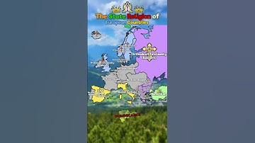 State Religion of European Countries #map #edit #education #mapping #mapper #short #geography #maps