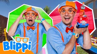 blippi s garden car race blippi learning me toy play kids