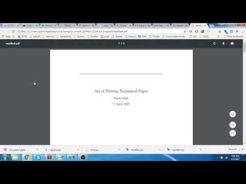 Art of Writing Technical Document Using LyX