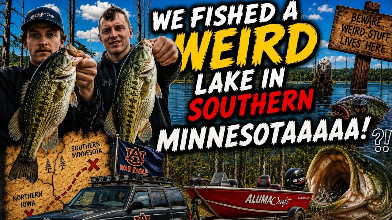 We Fished A WEIRD Lake In Southern MINNESOTA! (Summer Bass Fishing)