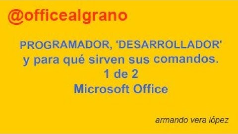 Pestaña PROGRAMADOR, 