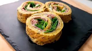 How To Make Giant Omelet Rolls