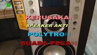 Kerusakan Speaker Aktif Polytron XBR Suara Pecah