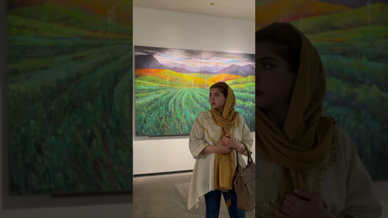 Visiting an art gallery in Tehran with Mel
