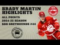 Brady Martin Highlights | All Points 2024-25 Season | 2025 NHL Draft Prospect