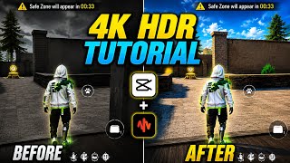 How to Increase Free Fire Video Quality in CapCut 😍 (4K HDR Tutorial)