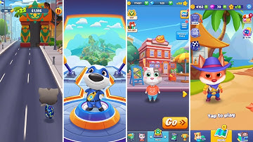 Talking Tom Gold Run,Talking Tom Hero Dash,Pet Runner,Running Pet (Android/iOS) Gameplay