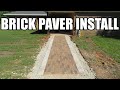 DIY - Brick paver walkway installation