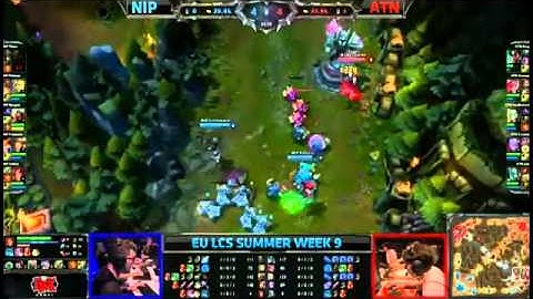 NIP Bjergsen Zed VS ATN Highlights   EU LCS W9D3 Summer 2013 MUST SEE