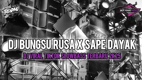DJ BUNGSU RUSA X SAPE DAYAK || DJ VIRAL SLOW BASS TERBARU 2025