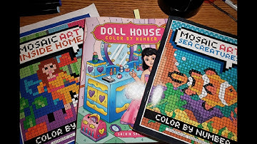 Flip Through and Review of Three Sachin Sachdeva Color by Number Coloring Books!!
