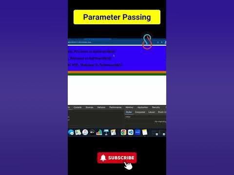 Parameter Passing in JavaScript #webdevelopment #javascript - YouTube