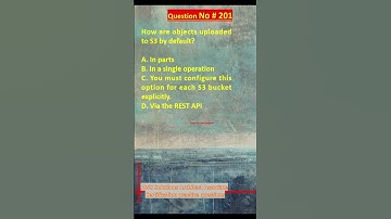 Question No. 201 | AWS Solutions Architect Associate Certification Practice Questions | #aws #shorts