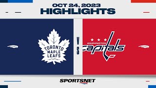 NHL Highlights | Maple Leafs vs. Capitals - October 24, 2023