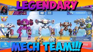 Mech Arena - OP Gameplay Walkthrough Part 184 - LEGENDARY MECH TEAM🔥😎(iOS,Android)