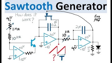 Sawtooth Waveform Generator: How does this circuit work?