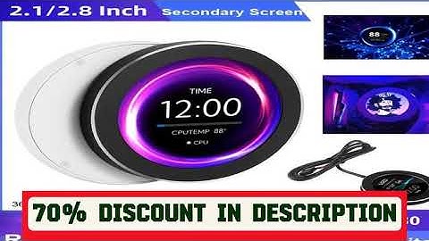 A must-have product! 2.1 2.8 Inch IPS Secondary Screen 480x480 USB Water-Cooled Round LCD CPU GPU