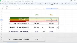 Financial Disclosure Pt 6a: Calculating net worth at Date of Marriage Introduction