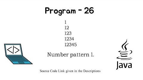 #26 || Program to Print Number pattern 1. || #JAVA || Java Programing Questions