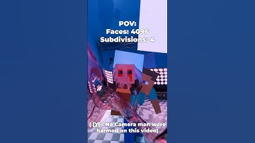 POV: Blender MINECRAFT CLOTH Simulation !🔥⛏️🔥