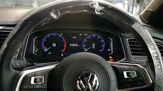 VW with LCD display dash ,How to reset OiL and Inspection Service