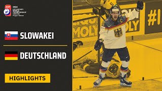 Thumbnail for Slowakei vs. Deutschland | Highlights - 1. Spieltag, Eishockey-WM 2024 | SDTV Eishockey