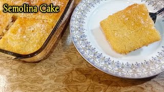 Famous Middle Eastern Dessert Basbousa Recipe| Easiest way to make Semolina Cake