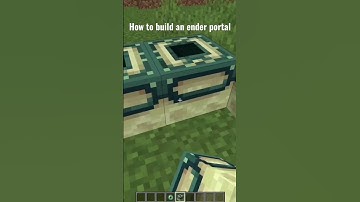 MINECRAFT TUTORIAL: HOW to build an ENDER PORTAL in CREATIVE MODE