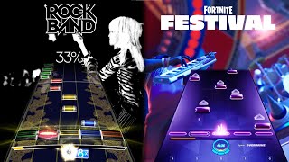 "Black Hole Sun" by Soundgarden - Fortnite Festival vs. Rock Band Chart Comparison