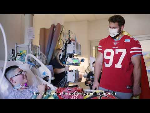 Lucile Packard Children's Hospital Stanford Gets Surprise Visit from San Francisco 49ers