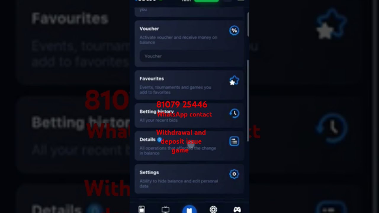 1win Withdrawal and deposit issue game