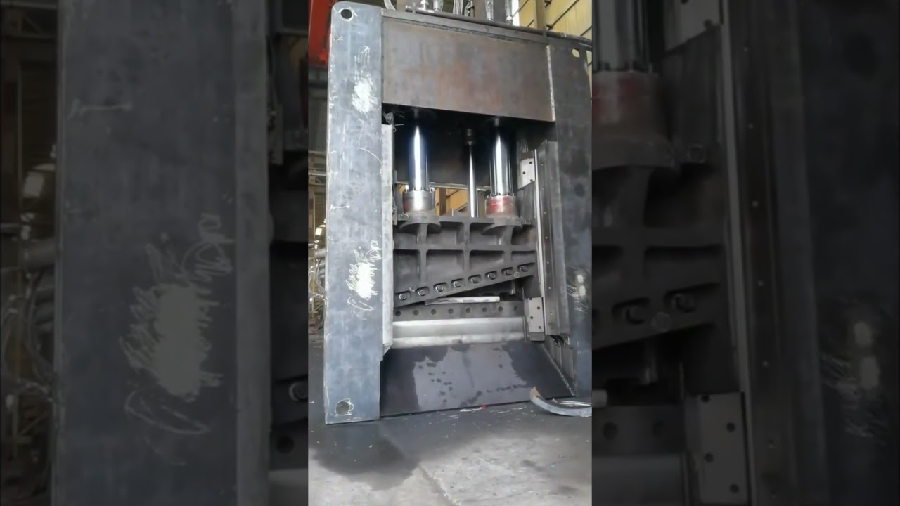 Scrap Metal Shear Test Run — Power and Precision in Every Cut 