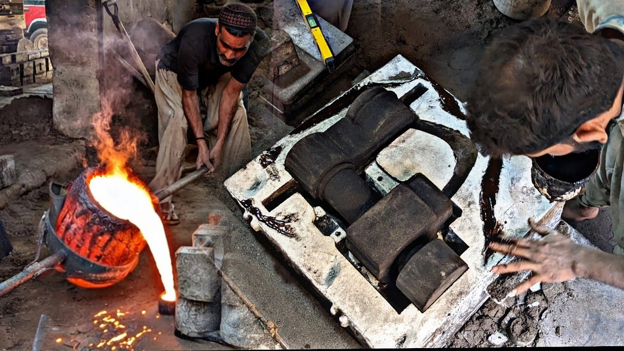 Super Amazing sand mold casting process - Watch & learn