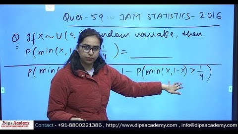 IIT JAM Statistic 2016 - Q.59 | Previous Years Question Discussion