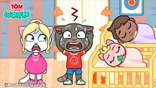 Talking Tom And Friends World Angela Gave Birth To Twin Babies And Tom Family