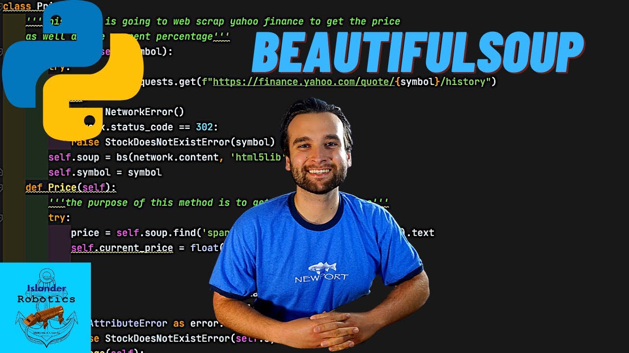 Web Scraping with Beautifulsoup | Stock Analysis Tool - YouTube