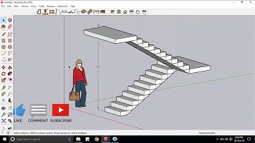 Staircase in Google Sketchup Learn in Hindi how to make staircase in  2023 New Trick Tips #sketchup