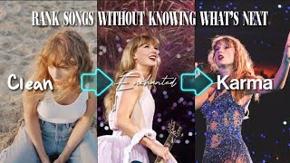Swiftie TEST: Blind Ranking Taylor Swift Songs (13 Categories) || sntv