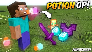 Minecraft but There are CUSTOM OP POTIONS...