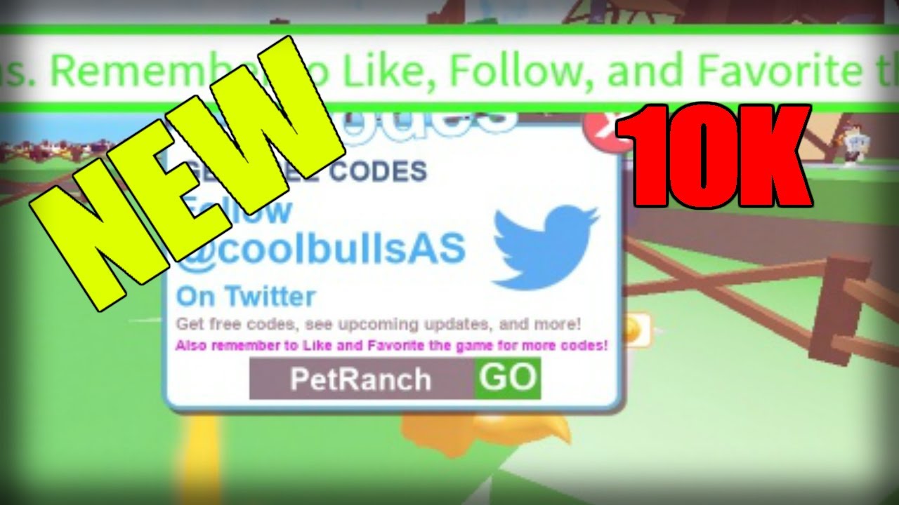 All Codes For Pet Ranch Simulator 2019 Youtube